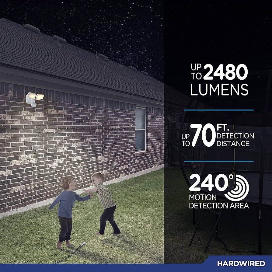 Enbrighten 2-in-1 LED Flood Light Outdoor, Security Light
